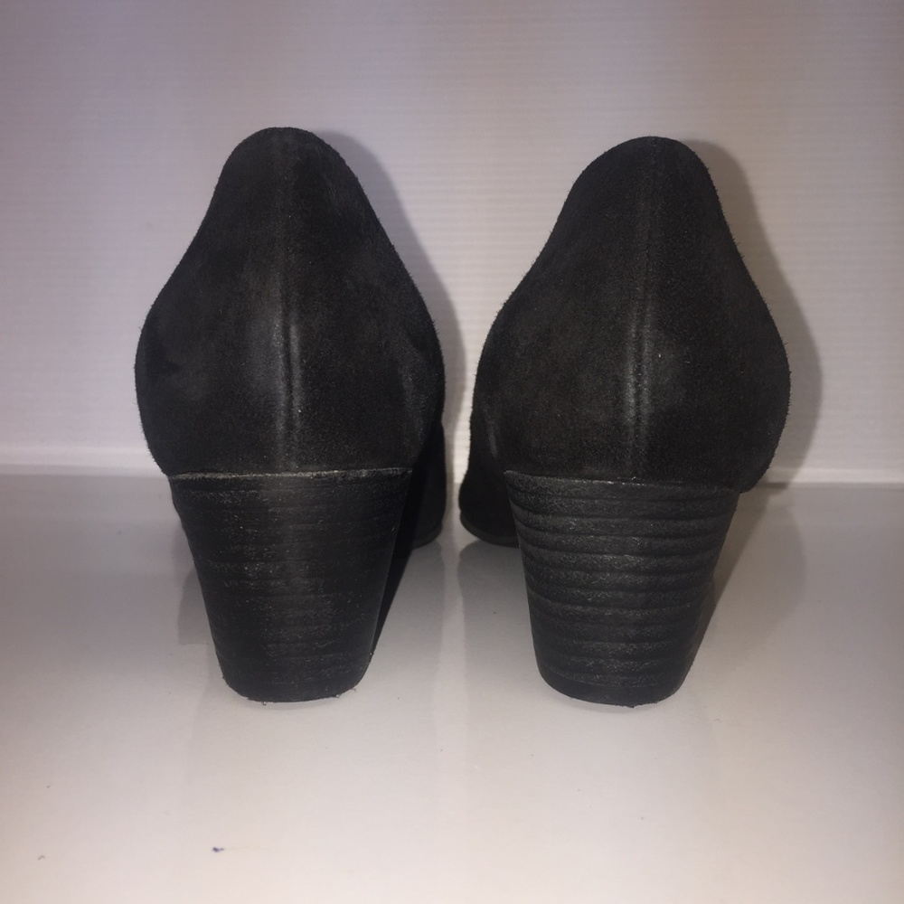 Eileen Fisher womens 8.5 black suede d’orsay pumps - Picture 6 of 9